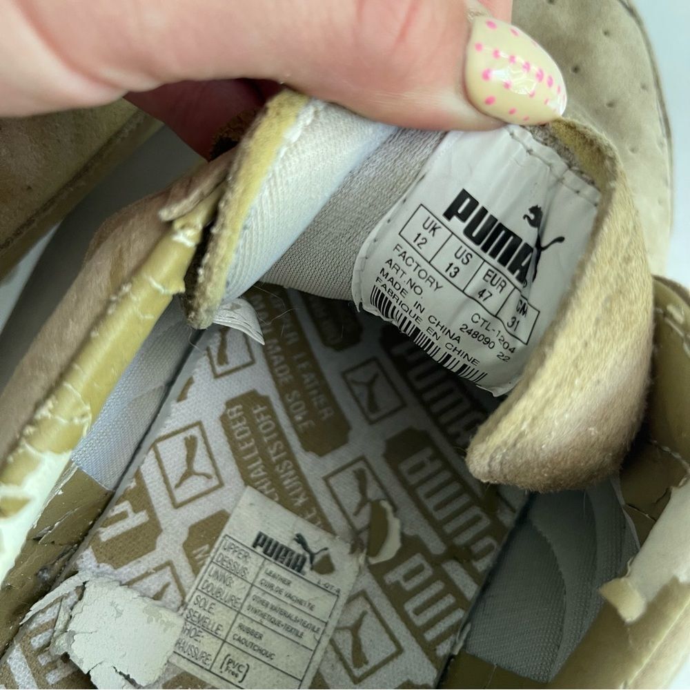 Puma Men's Brown Suede Sneakers - Picture 12 of 13